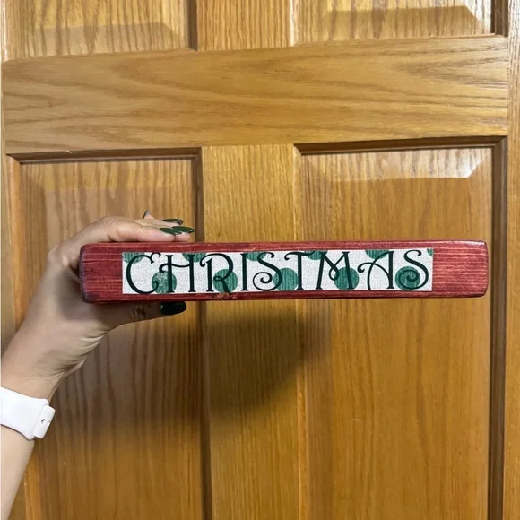 Reversible Merry Christmas and Happy Thanksgiving Letter Block Set - Picture 6 of 10